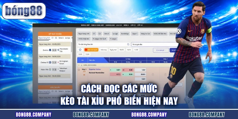 Cách đọc các mức kèo Tài xỉu phổ biến hiện nay